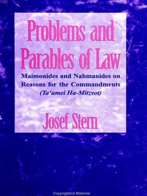 cover image of Problems and Parables of Law